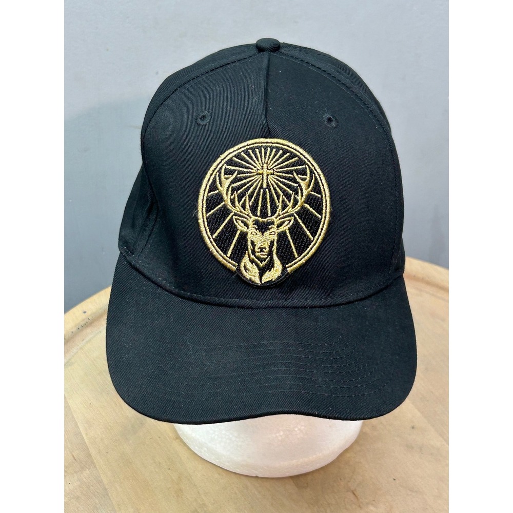 Jägermeister Black Baseball Cap Embroidered‎ Logo Adjustable Strapback Hat